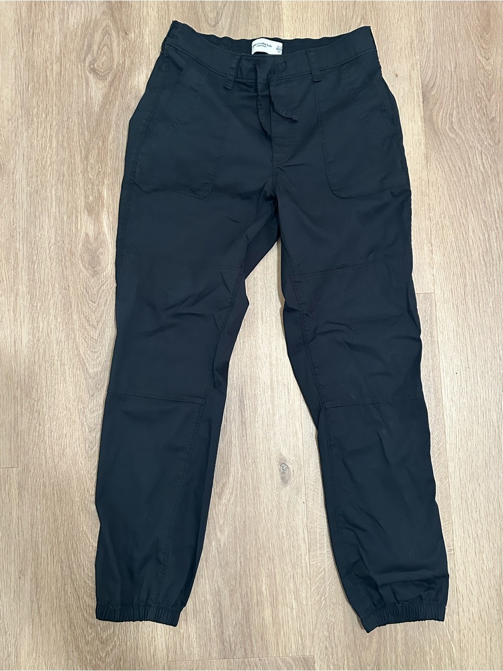 abercrombie kids Black Loose Drawstring Joggers NWOT